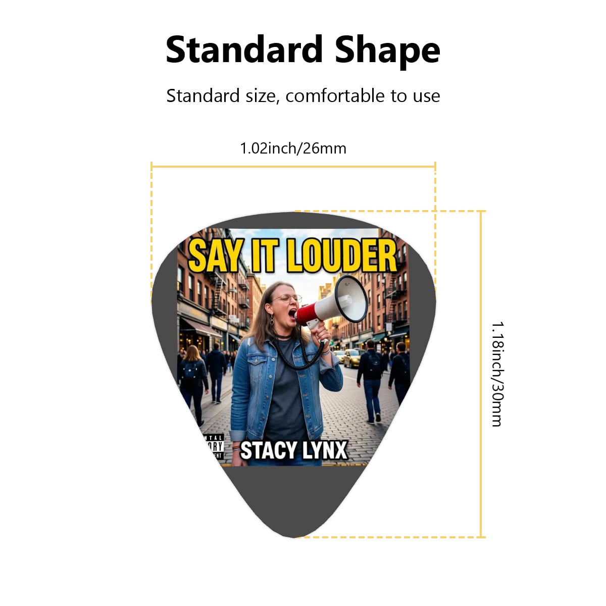 Guitar Picks 12Pcs Say it Louder Album Cover - Image 3