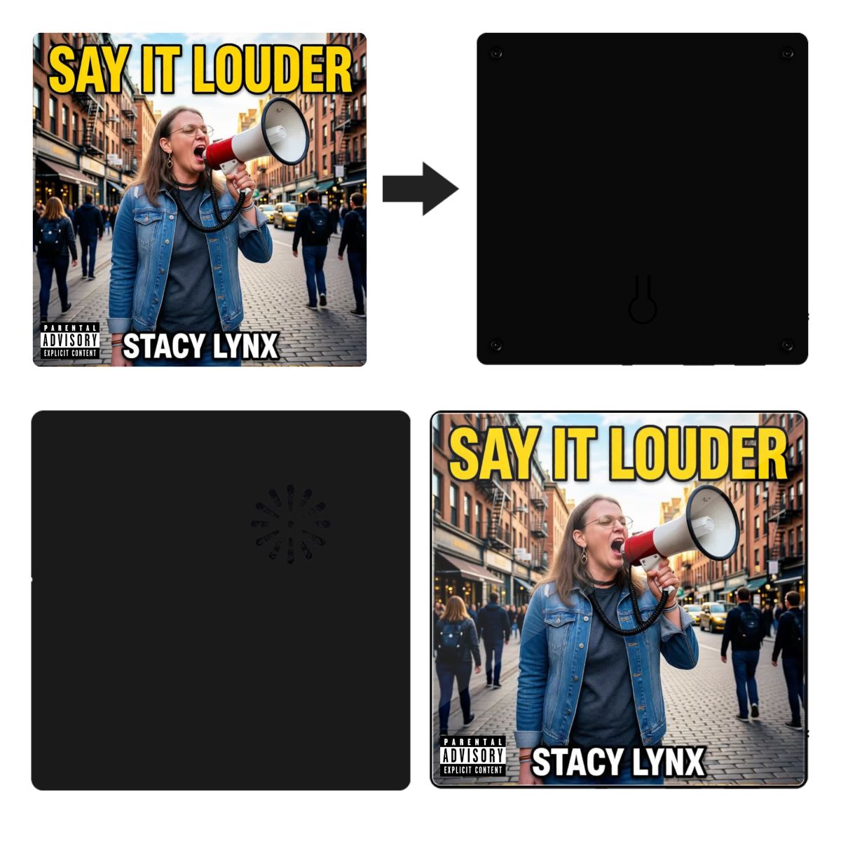 Acrylic Music Fridge Magnet Say it Louder Original Cover Art - Image 3