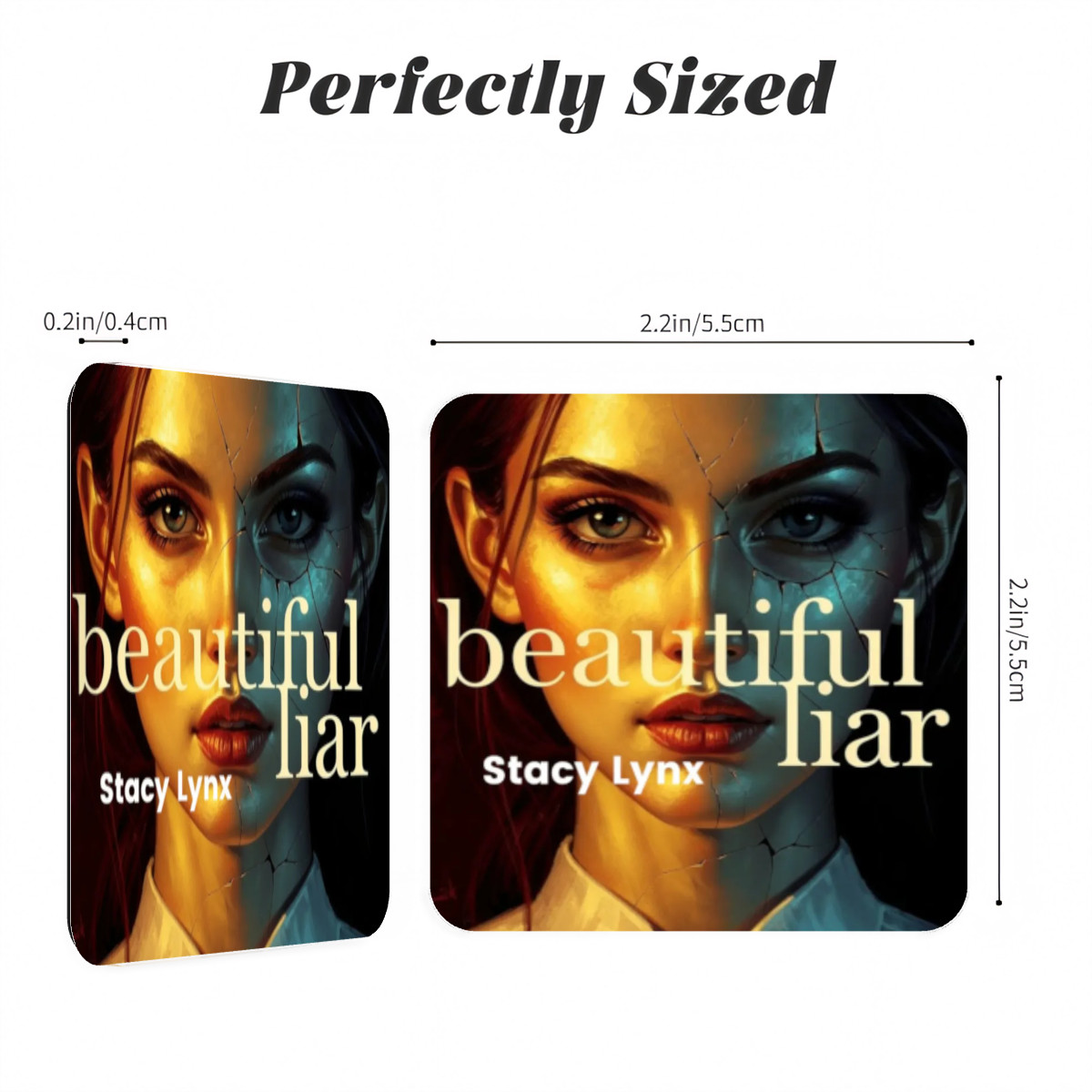 Square Acrylic Fridge Magnets Beautiful Liar Cover Art - Image 3