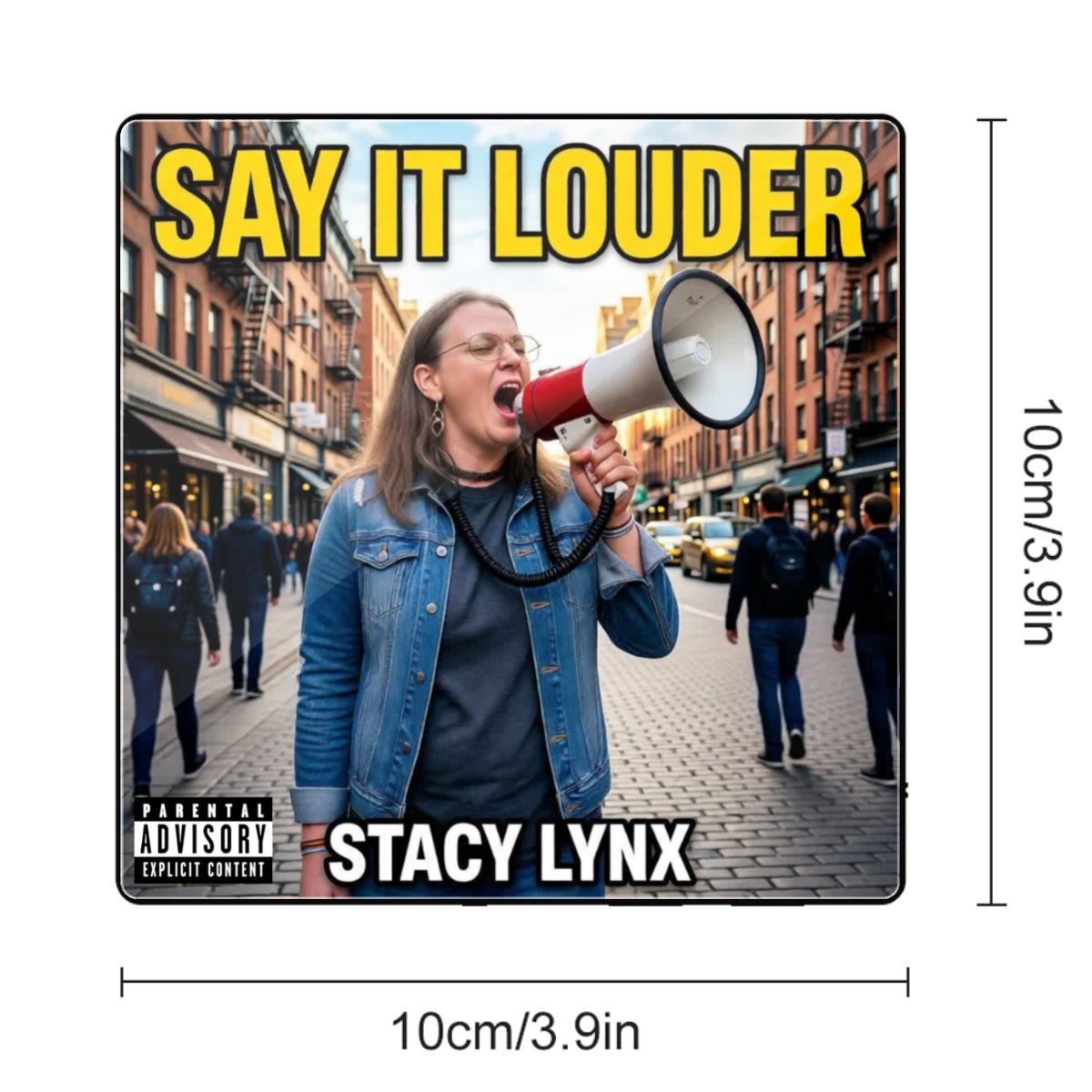 Acrylic Music Fridge Magnet Say it Louder Original Cover Art - Image 2