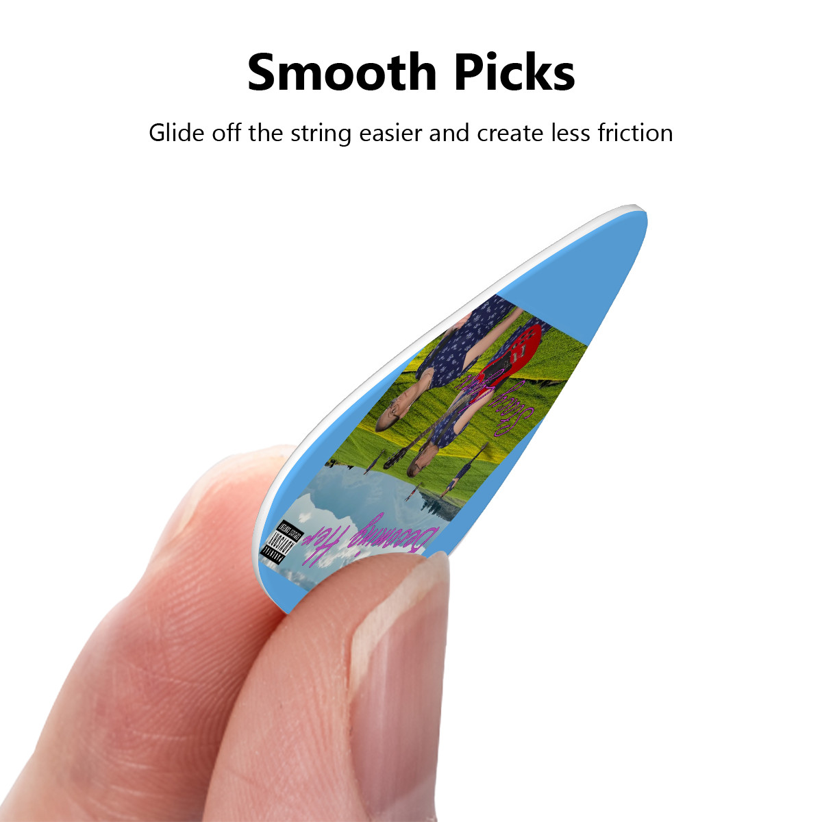 Guitar Picks 12Pcs Becoming Her Album Cover - Image 2