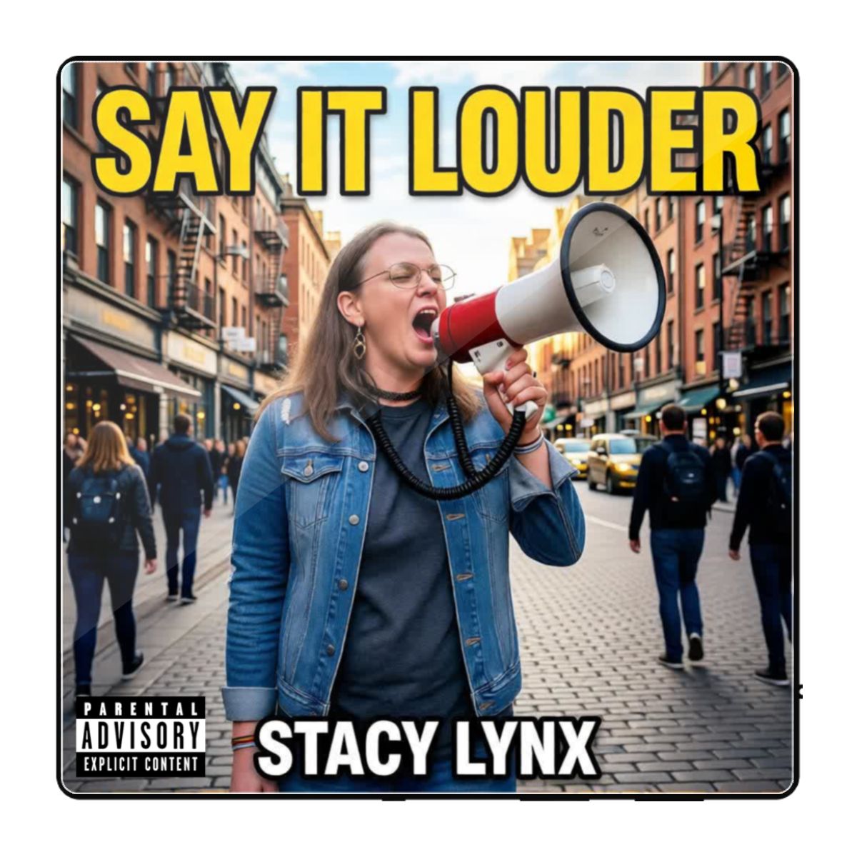 Acrylic Music Fridge Magnet Say it Louder Original Cover Art