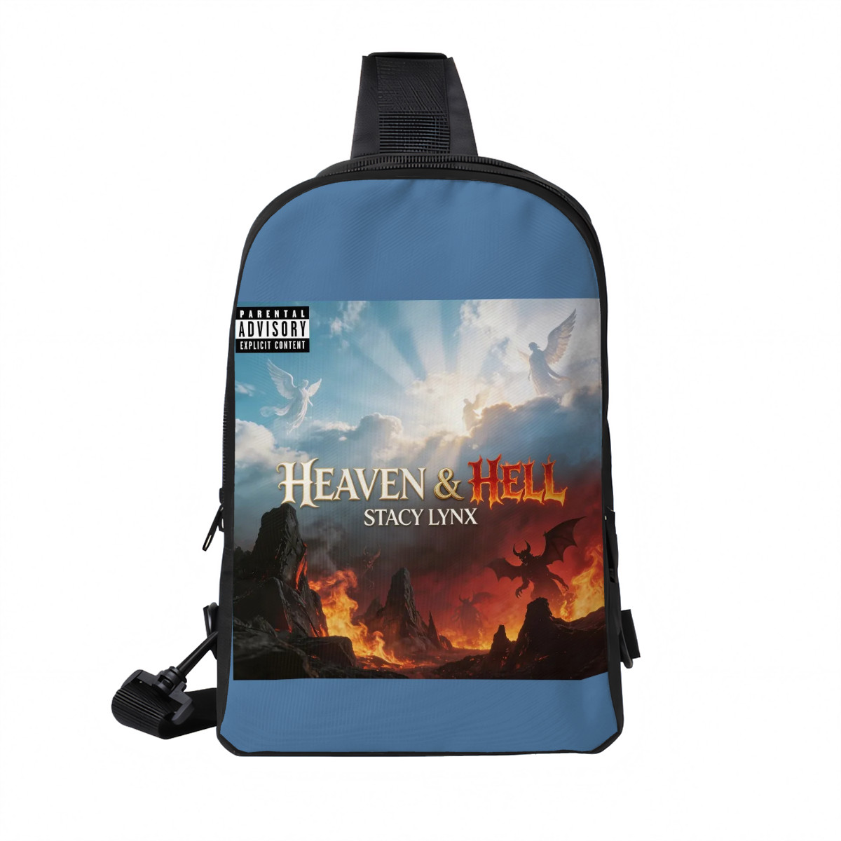 Double Layer CrossBody Bag Chest Bag Heaven amp; Hell Cover - Image 2