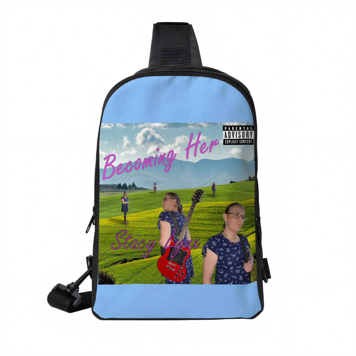 Double Layer CrossBody Bag Chest Bag Becoming Her Album Cover Small - Image 2