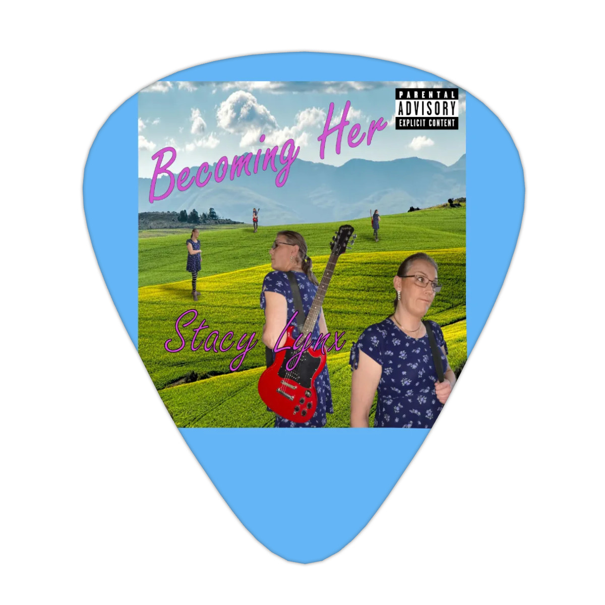 Guitar Picks 12Pcs Becoming Her Album Cover