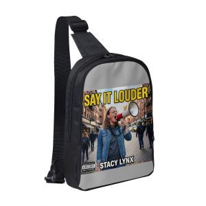 Double Layer CrossBody Bag Chest Bag Say it Louder Original Cover Art