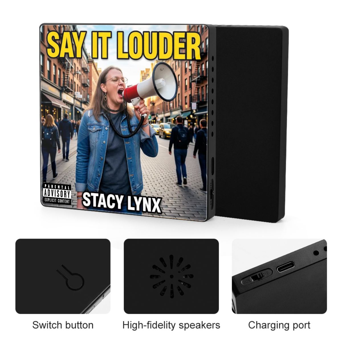 Acrylic Music Fridge Magnet Say it Louder Original Cover Art - Image 4
