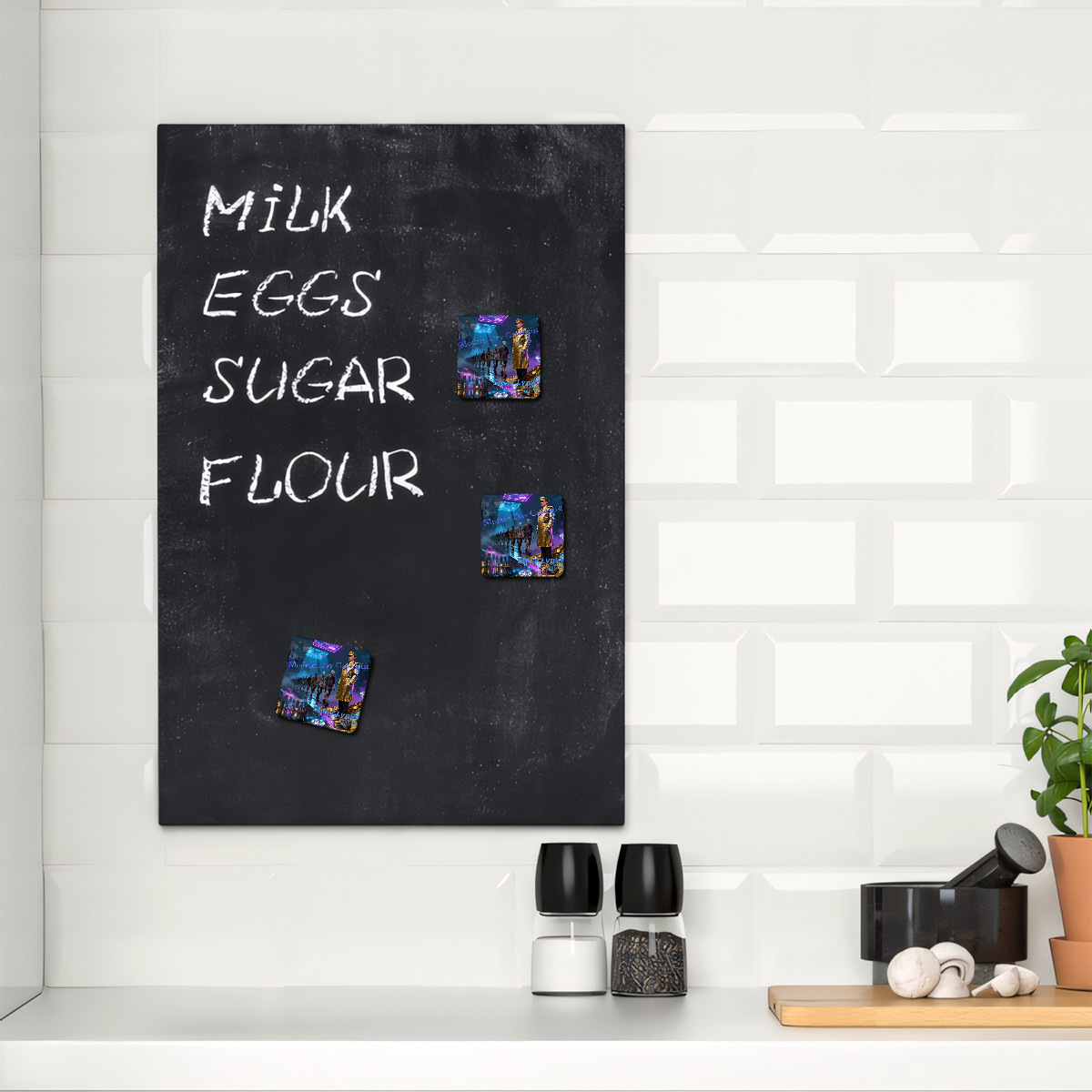Square Acrylic Fridge Magnets Modern Day Capitalist Cover Art - Image 4