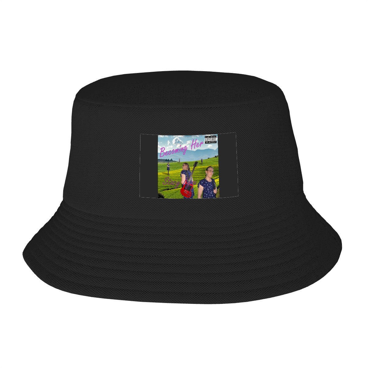 Double Layer Bucket Hat (Area Pattern) Becoming Her Album Cover