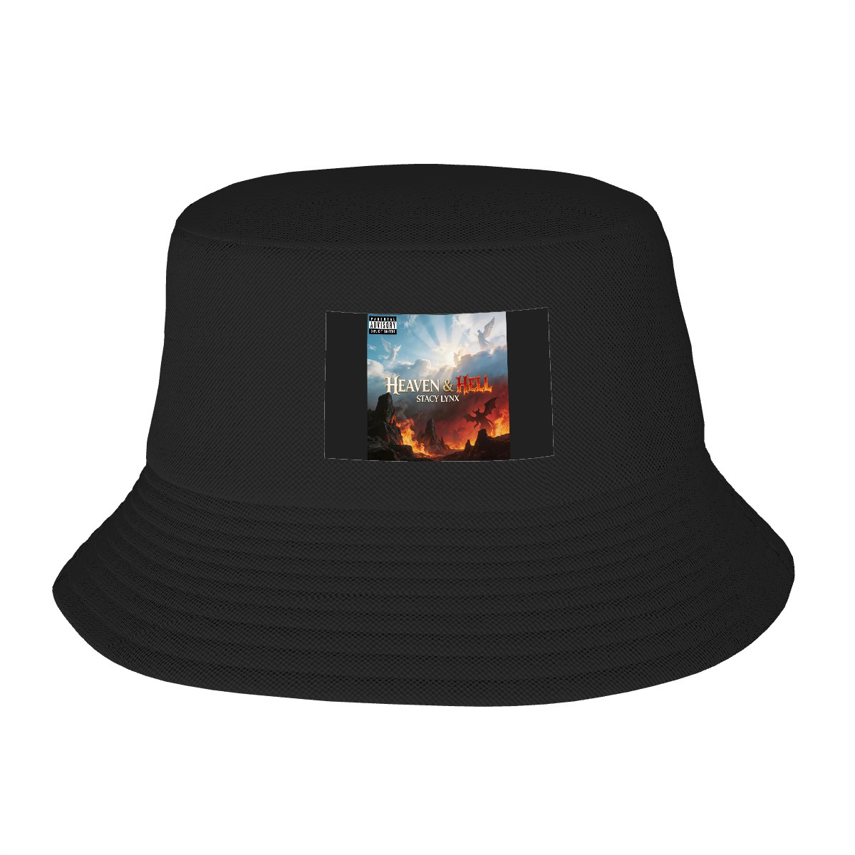 Double Layer Bucket Hat (Area Pattern) Heaven & Hell Album Cover