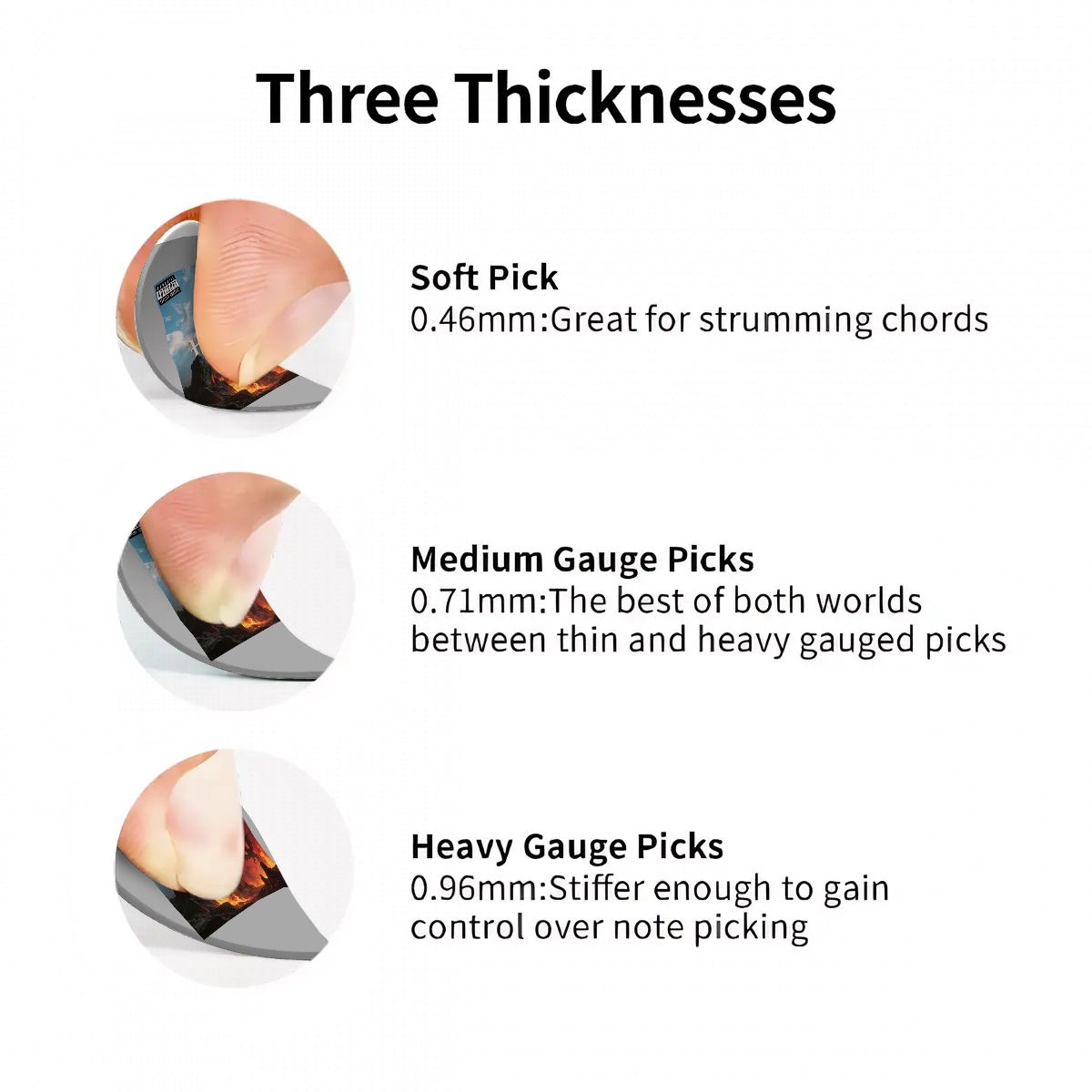 Guitar Picks 6 pcs Heaven & Hell Album Cover - Image 4